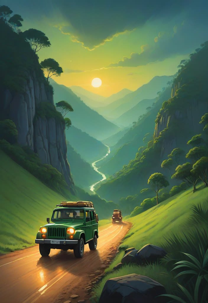 Cover for The Ghat Road at Night